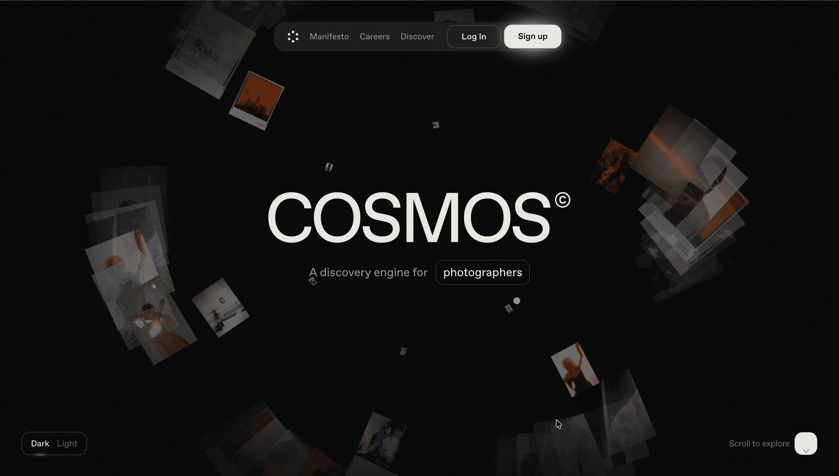 Cosmos — SaaS, Minimal website design