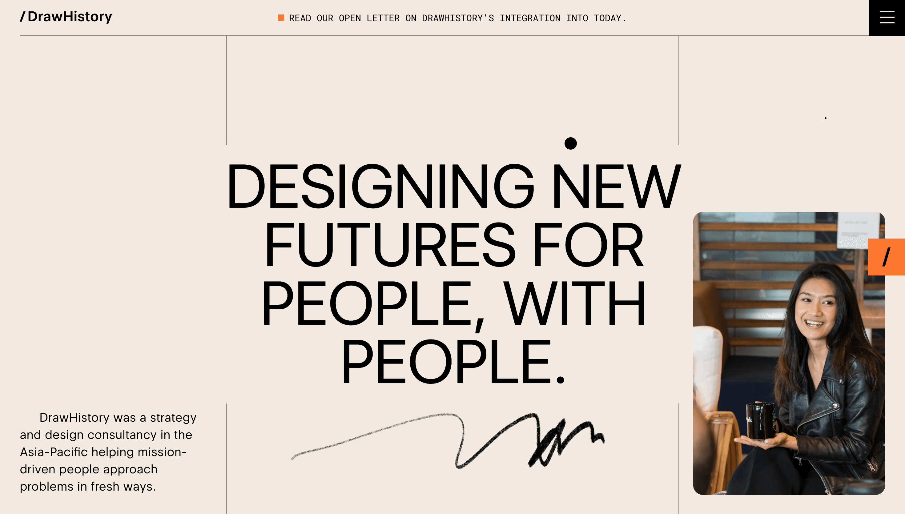 DrawHistory — Agency, Branding website design