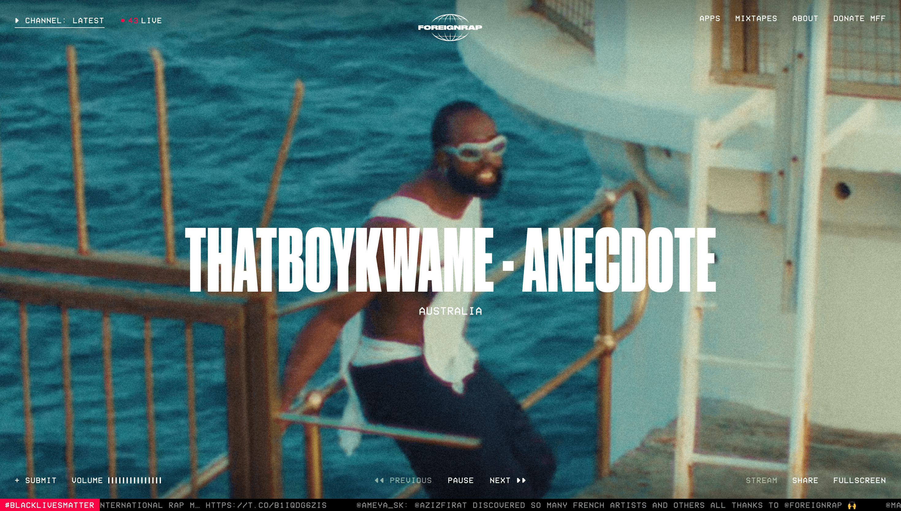 Foreignrap — Music, Entertainment website design
