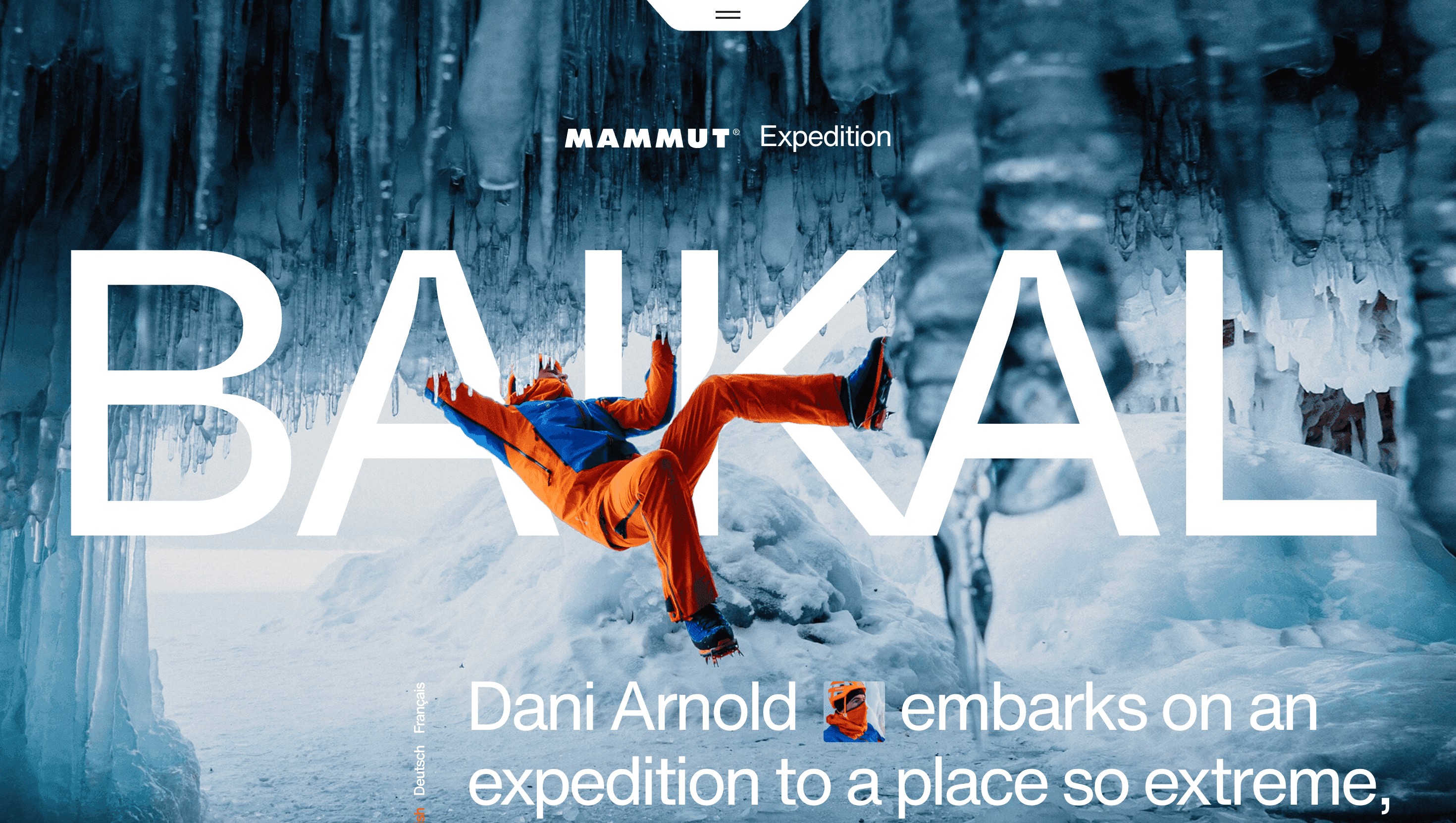 Mammut Expedition Baikal — E-commerce, Outdoor website design