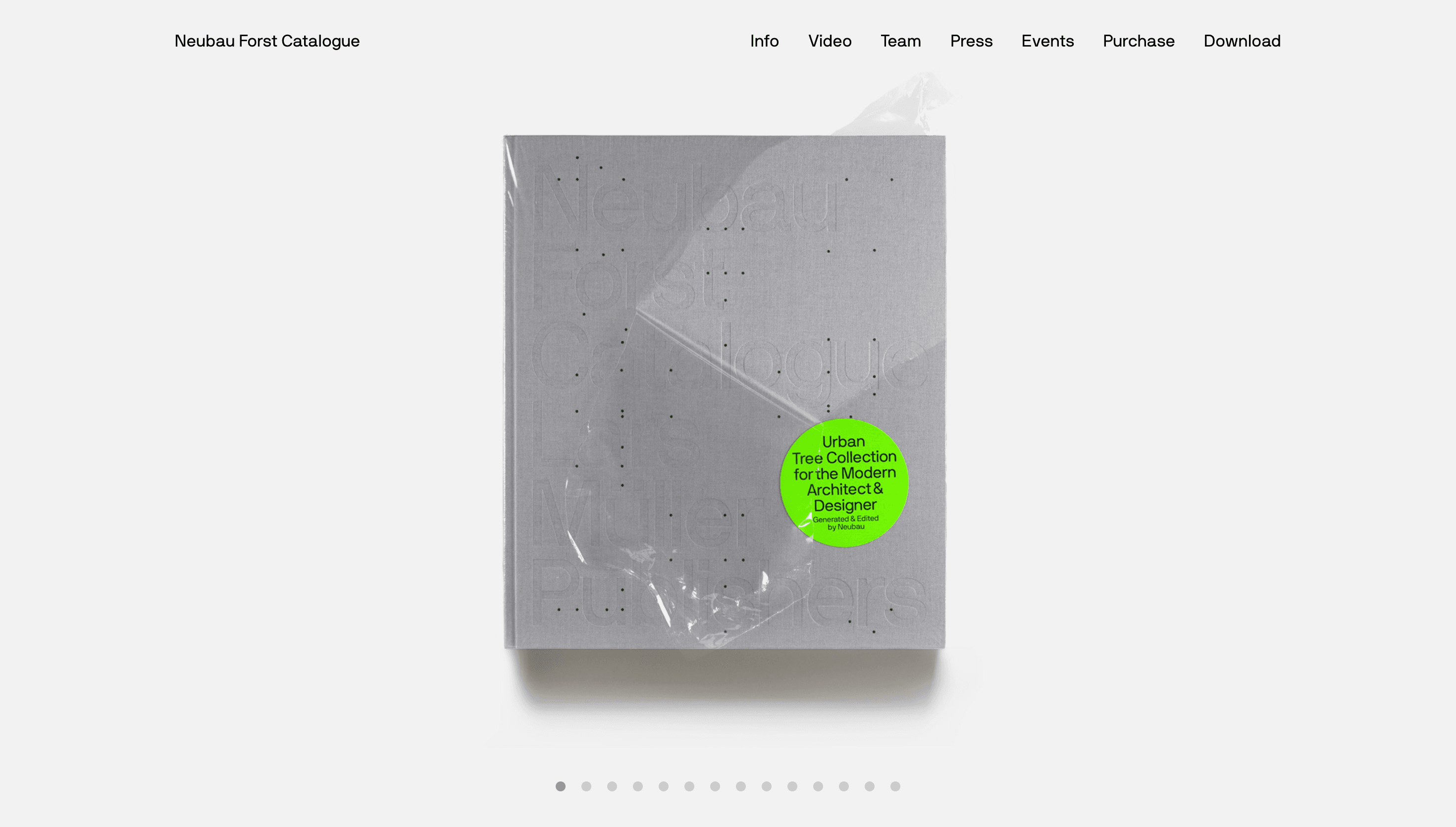 Neubau Forst — Art, Sustainability website design