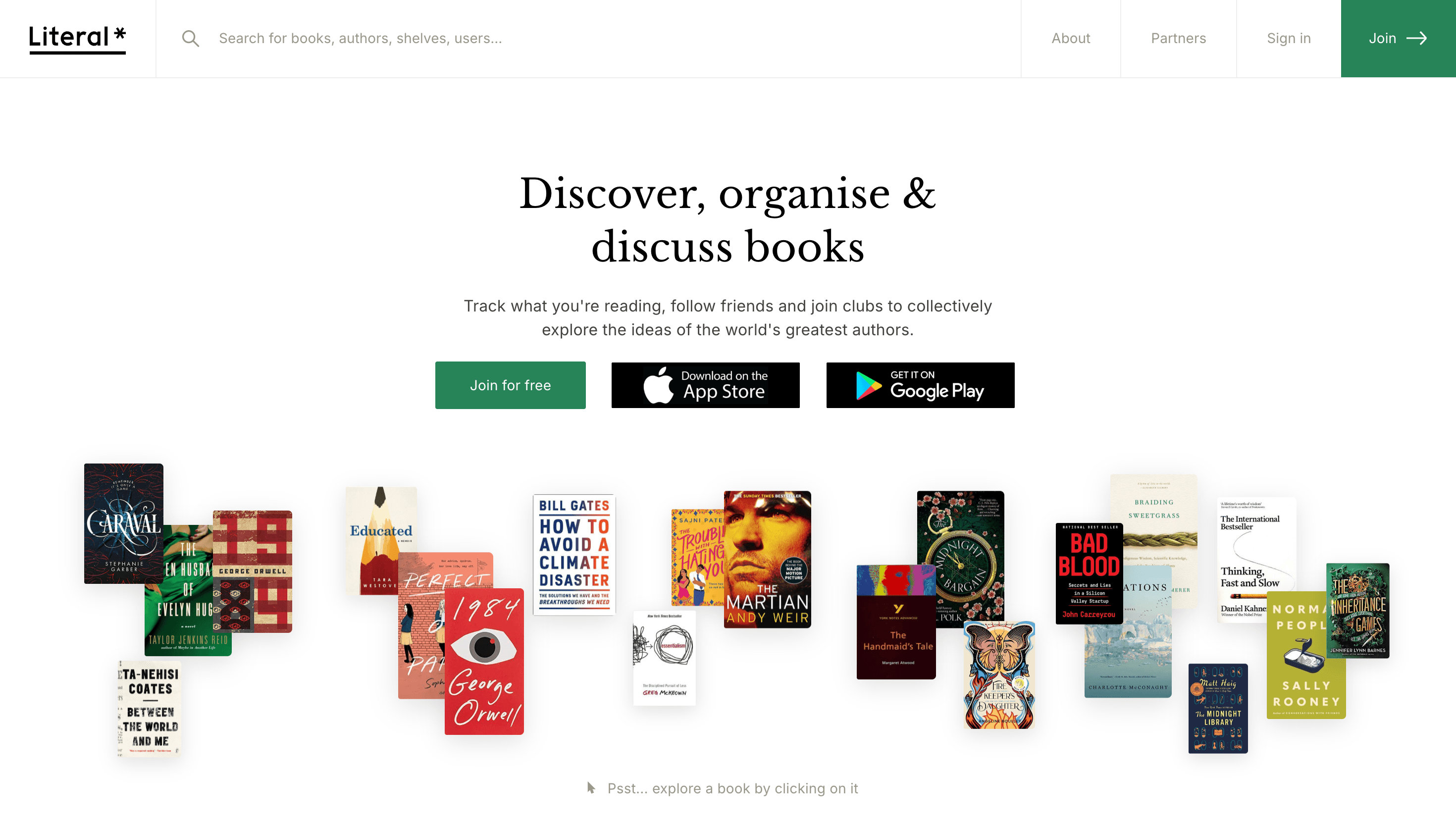Literal — Community, Culture website design