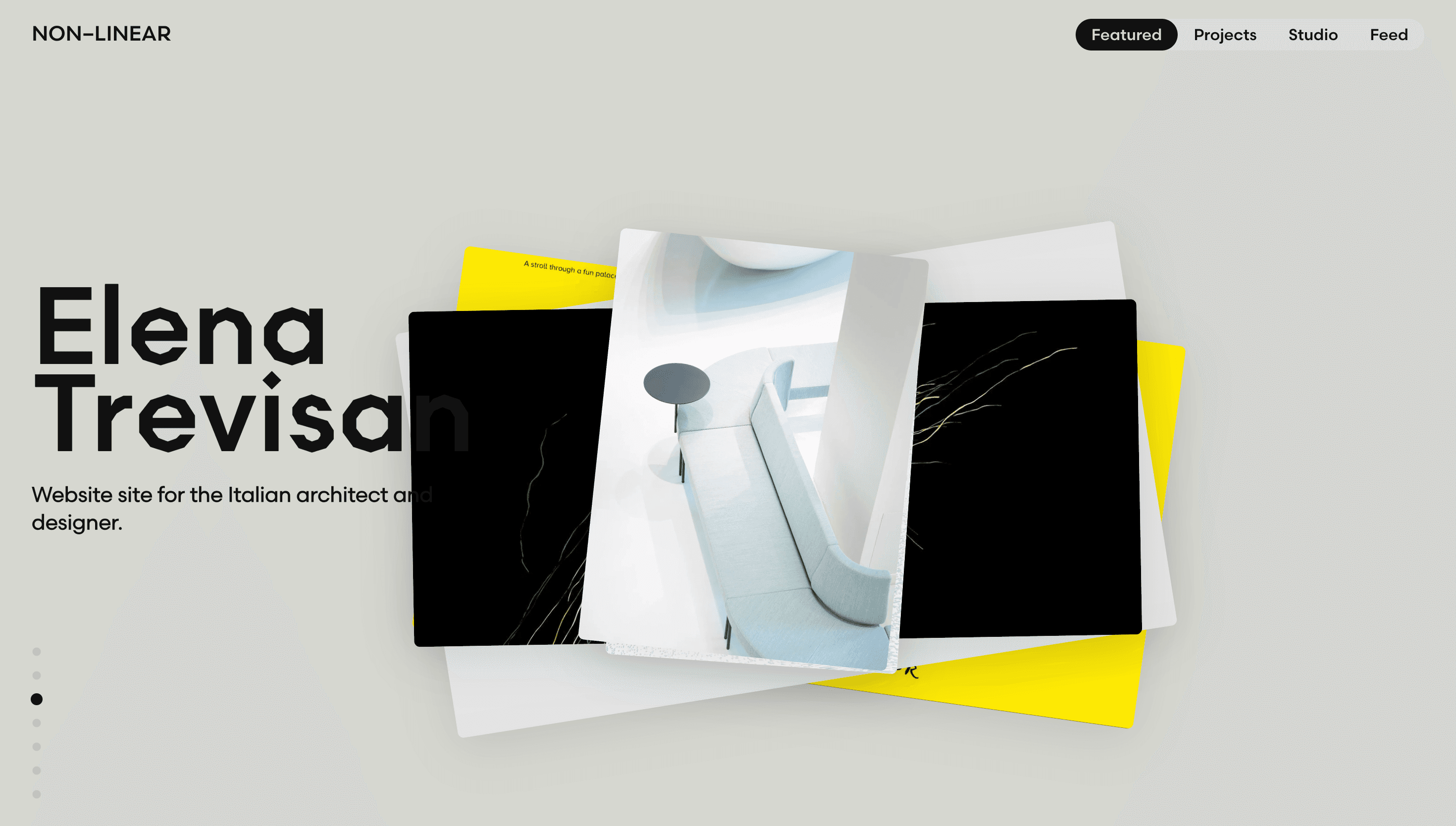 Non-Linear — Agency, Studio website design