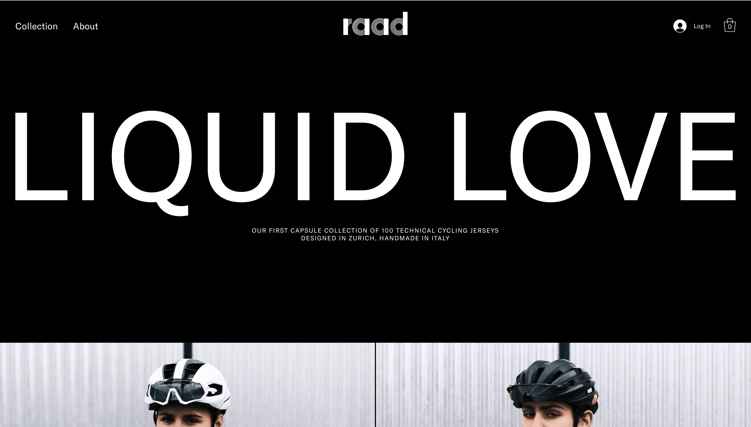 Raad Cycling — Fashion, Sustainability website design