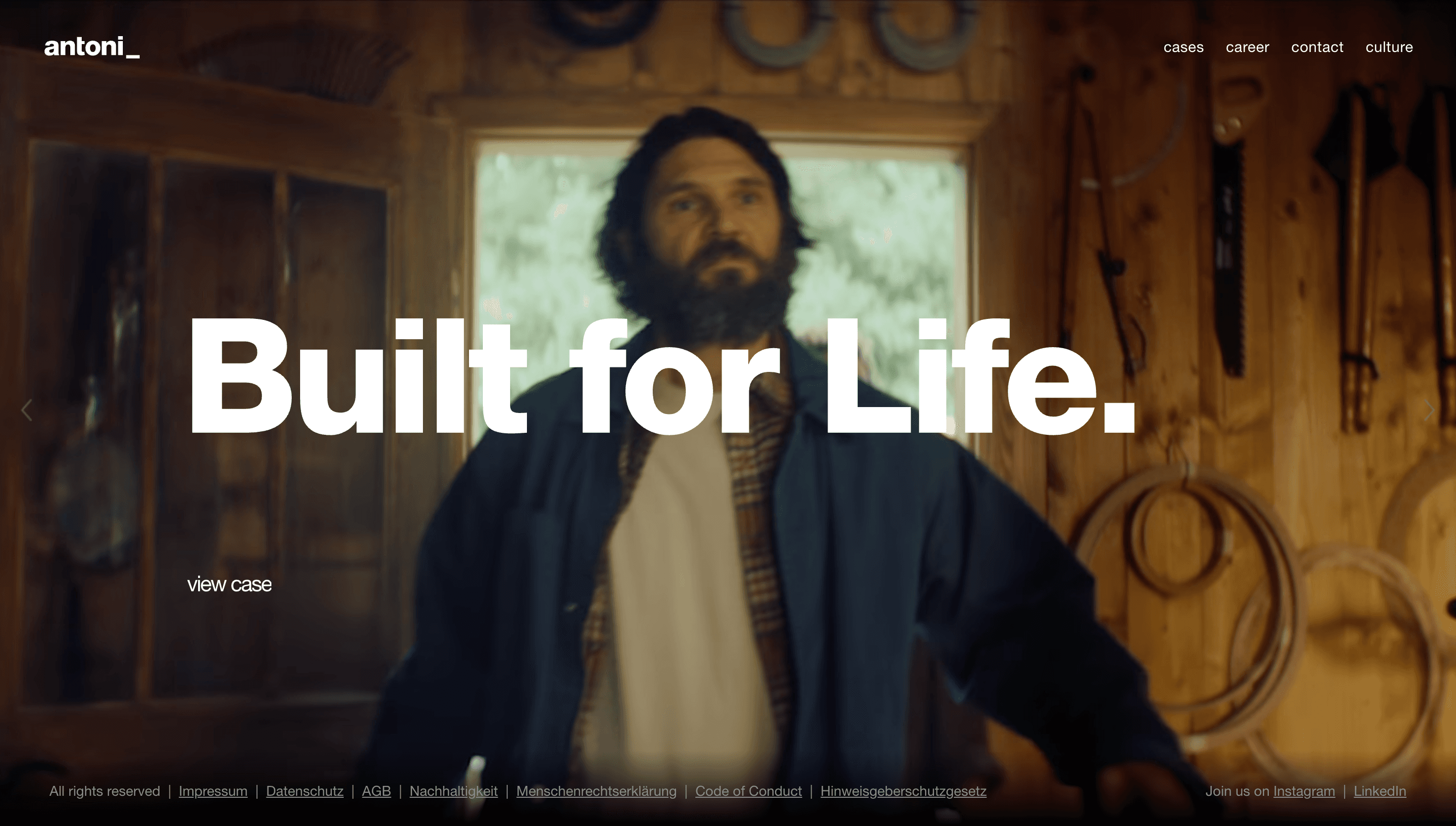 antoni — Agency, Corporate website design