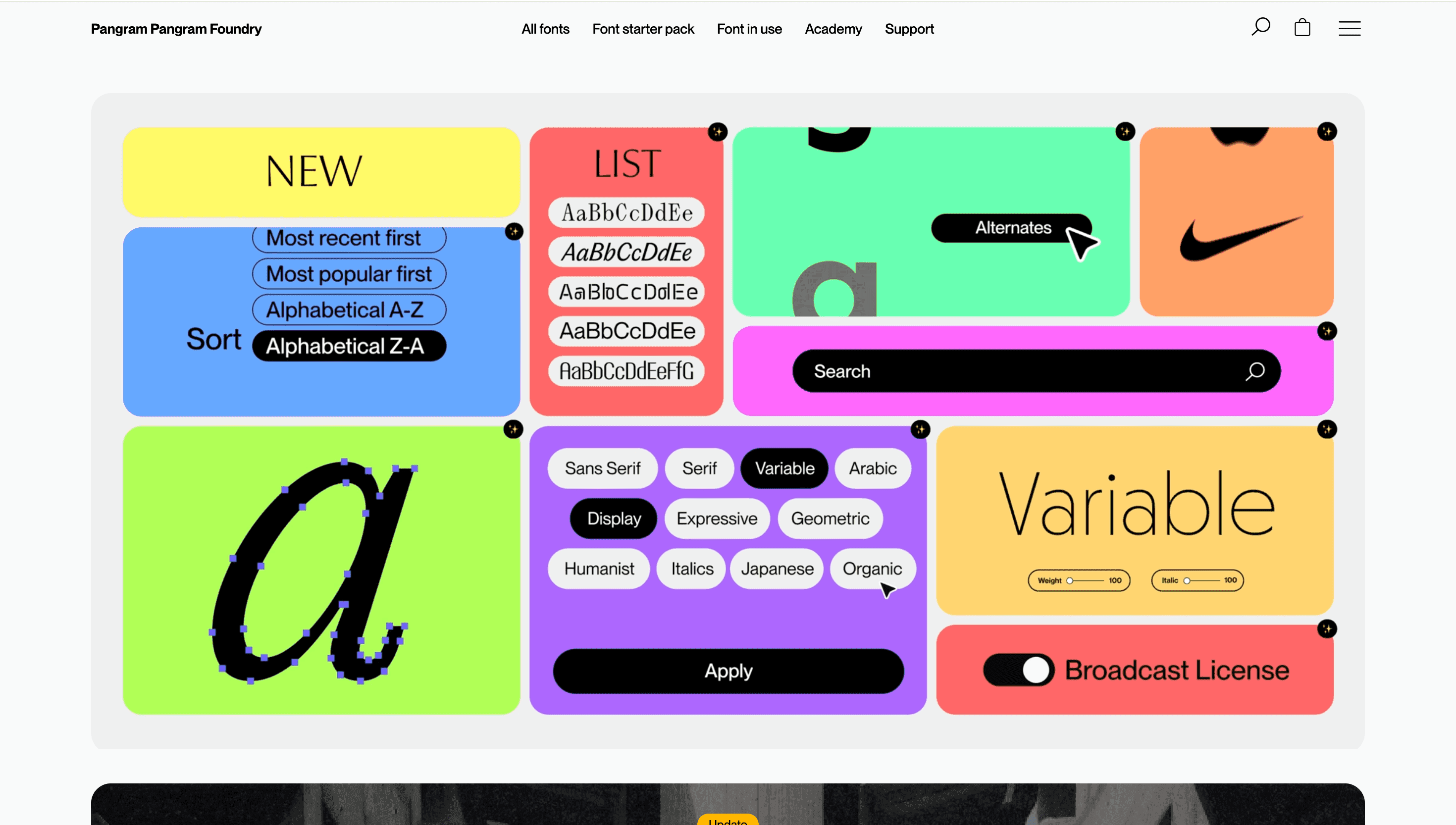 Pangram Pangram Foundry — Typography, Fonts website design