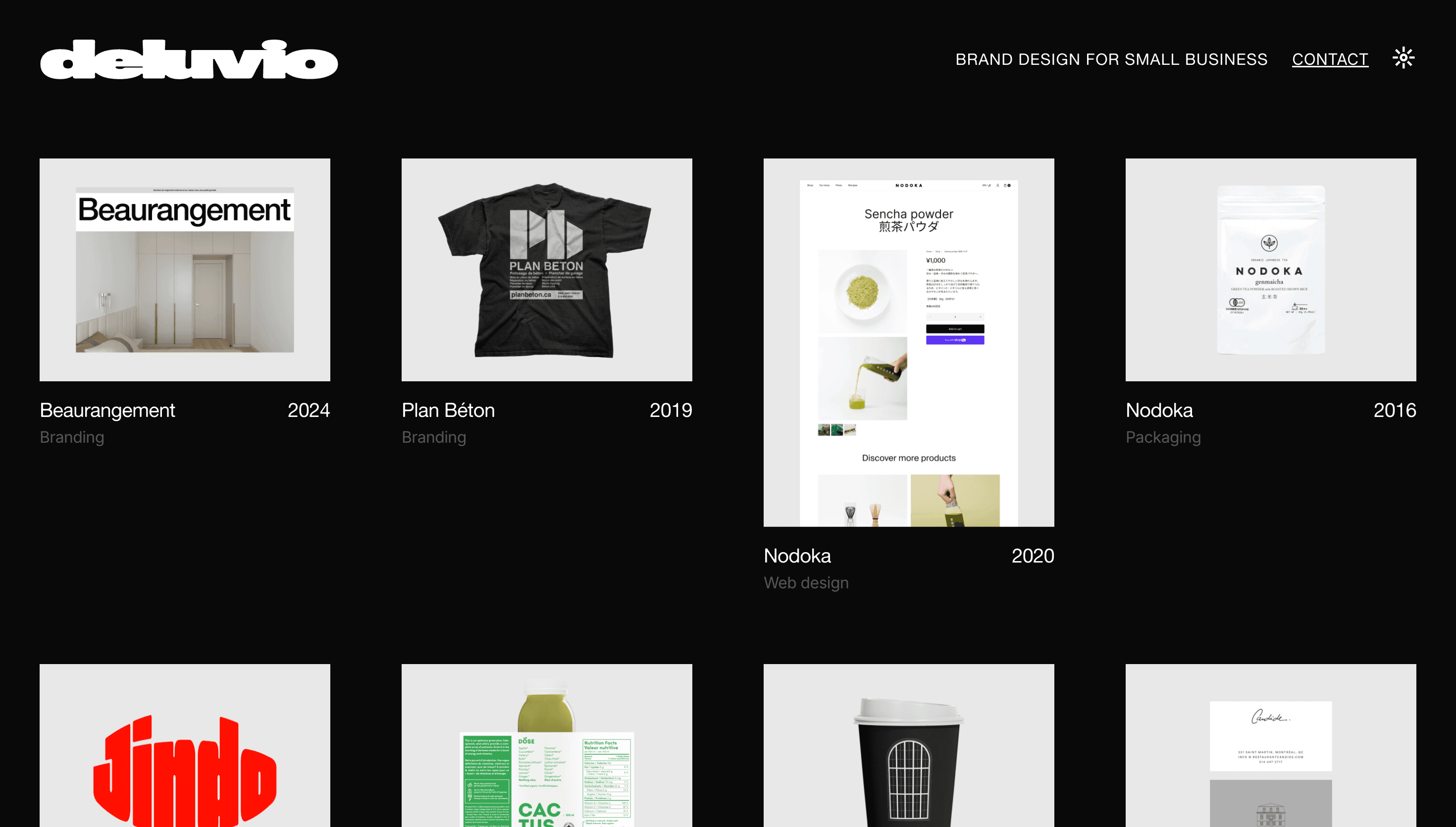 Deluvio — Agency, Branding website design