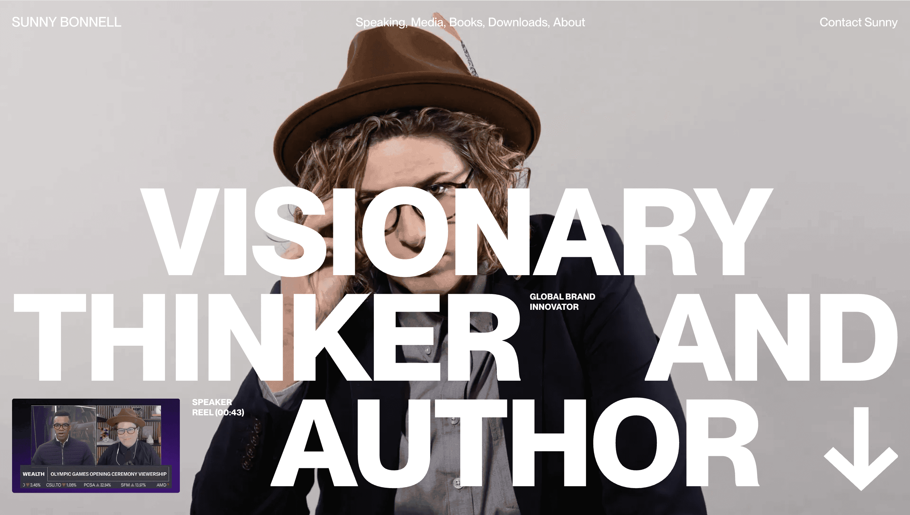 Sunny Bonnell — Motion, Portfolio website design
