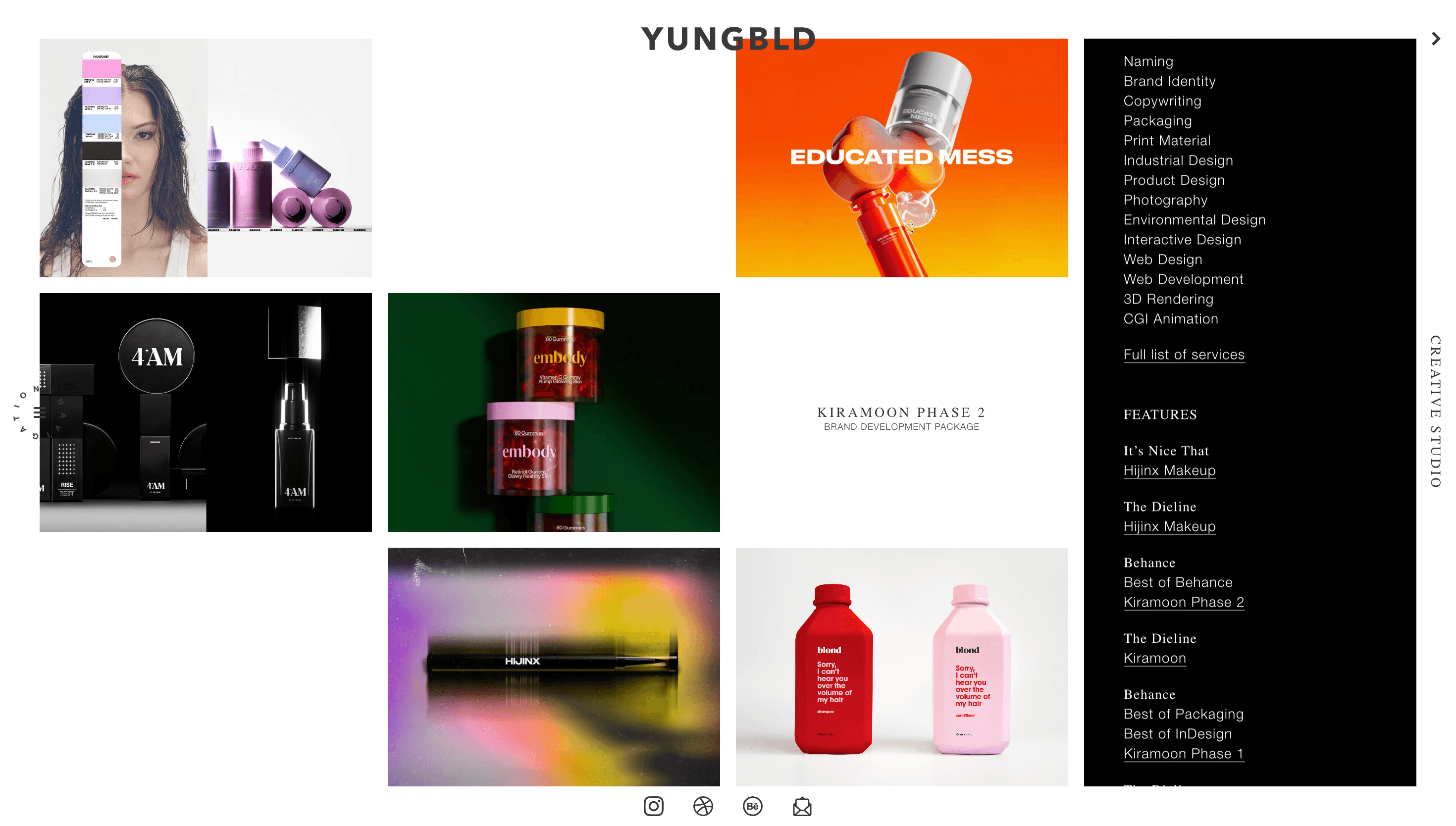 YUNGBLD — Animation, Motion website design