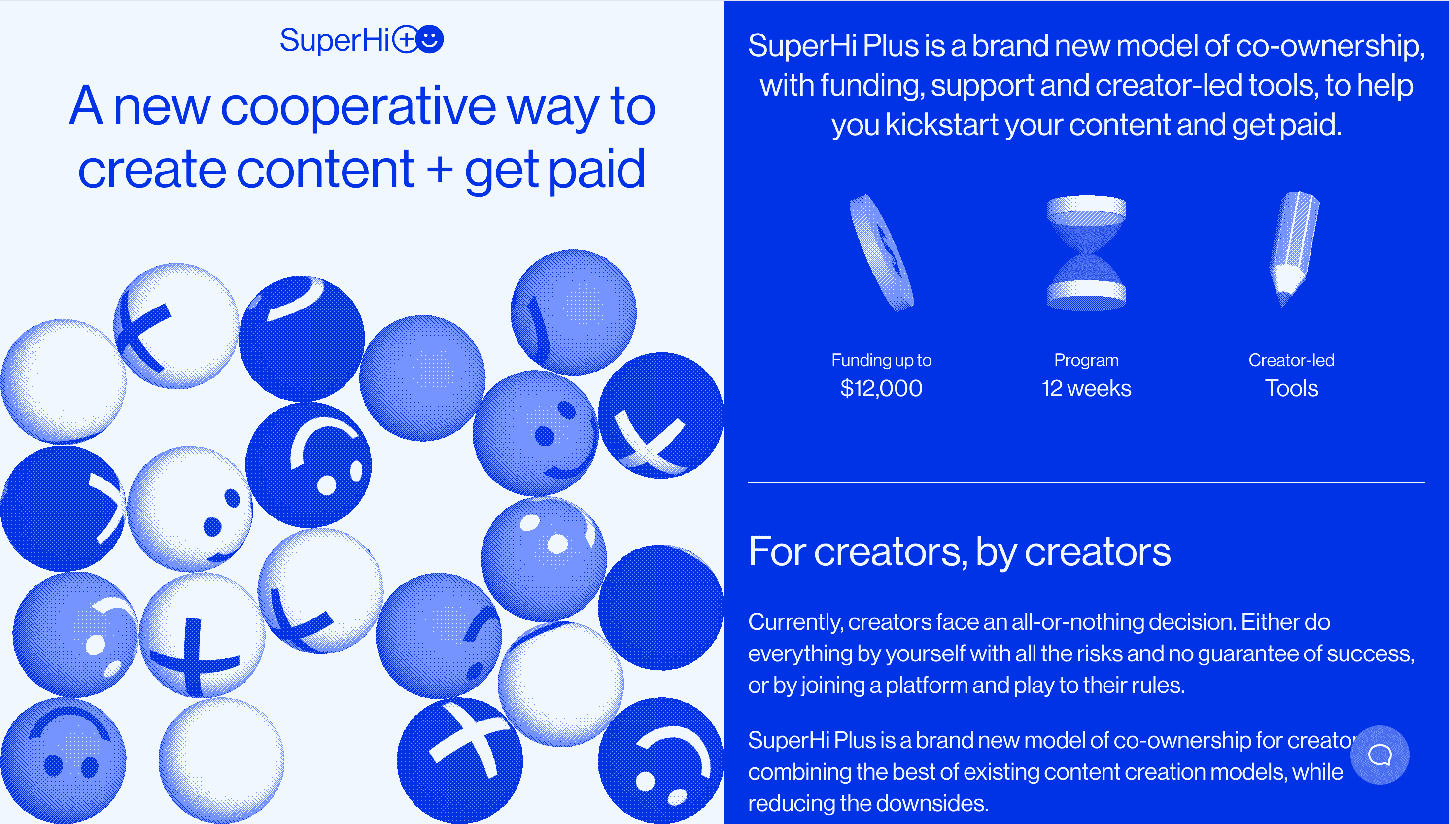 SuperHi Plus — Community, Culture website design