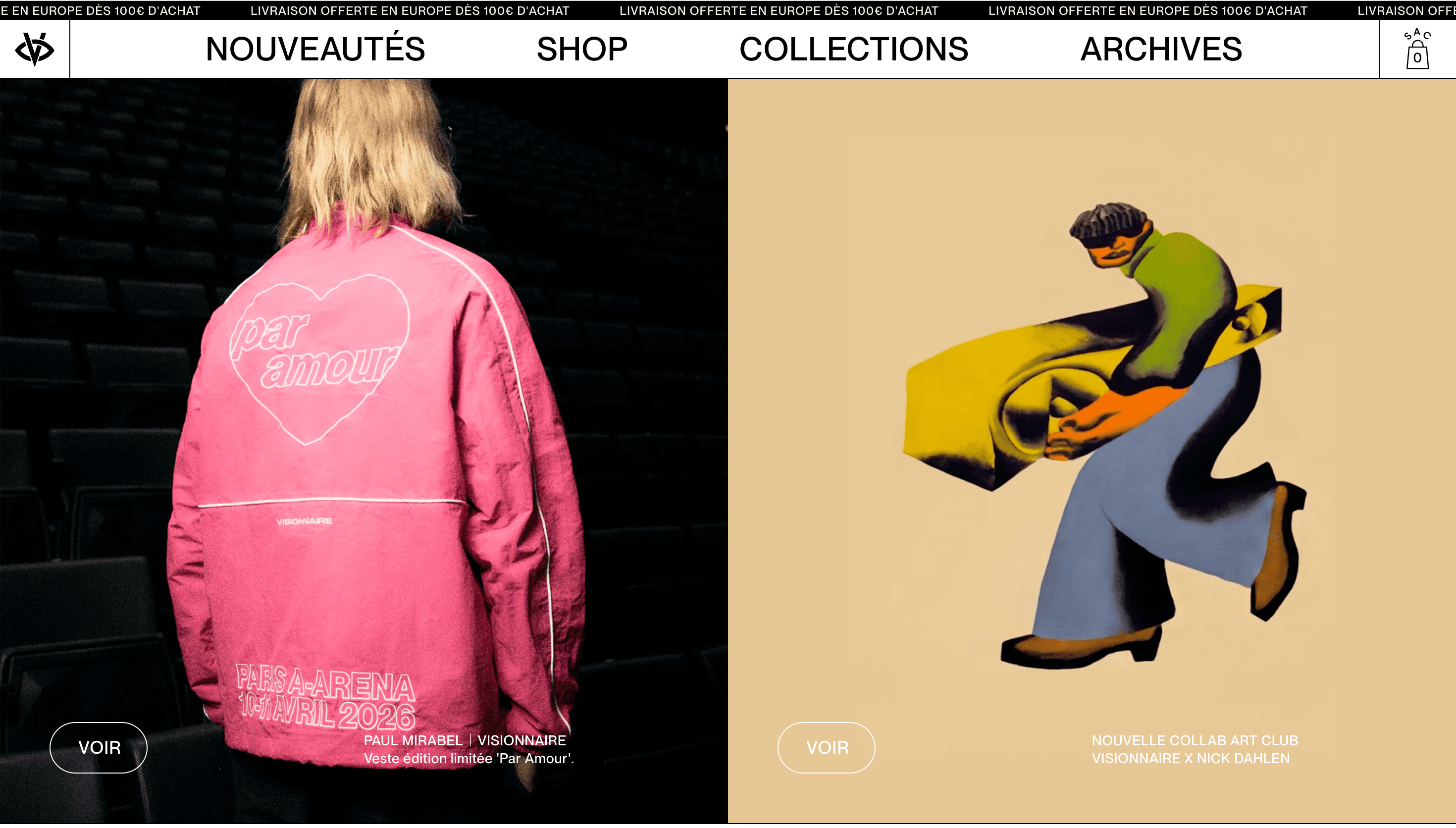 VISIONNAIRE — Agency, Studio website design