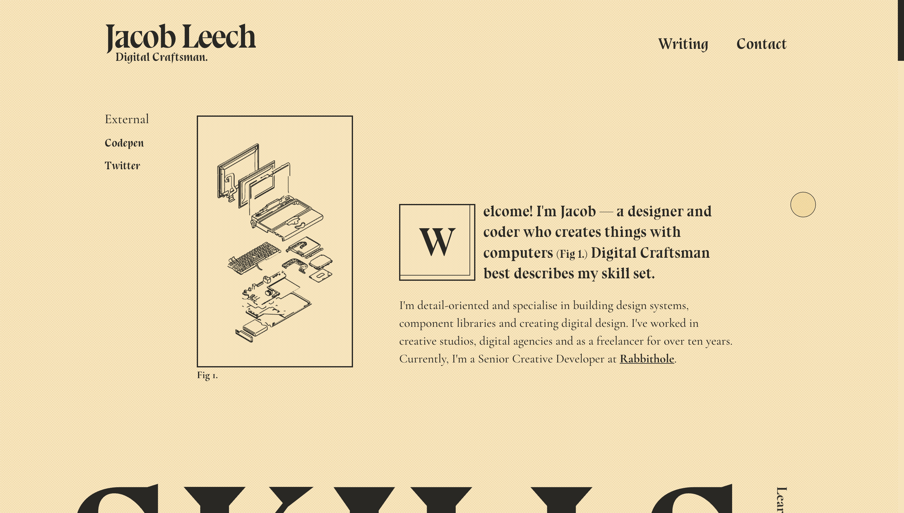 Jacob Leech — Designer, Developer website design