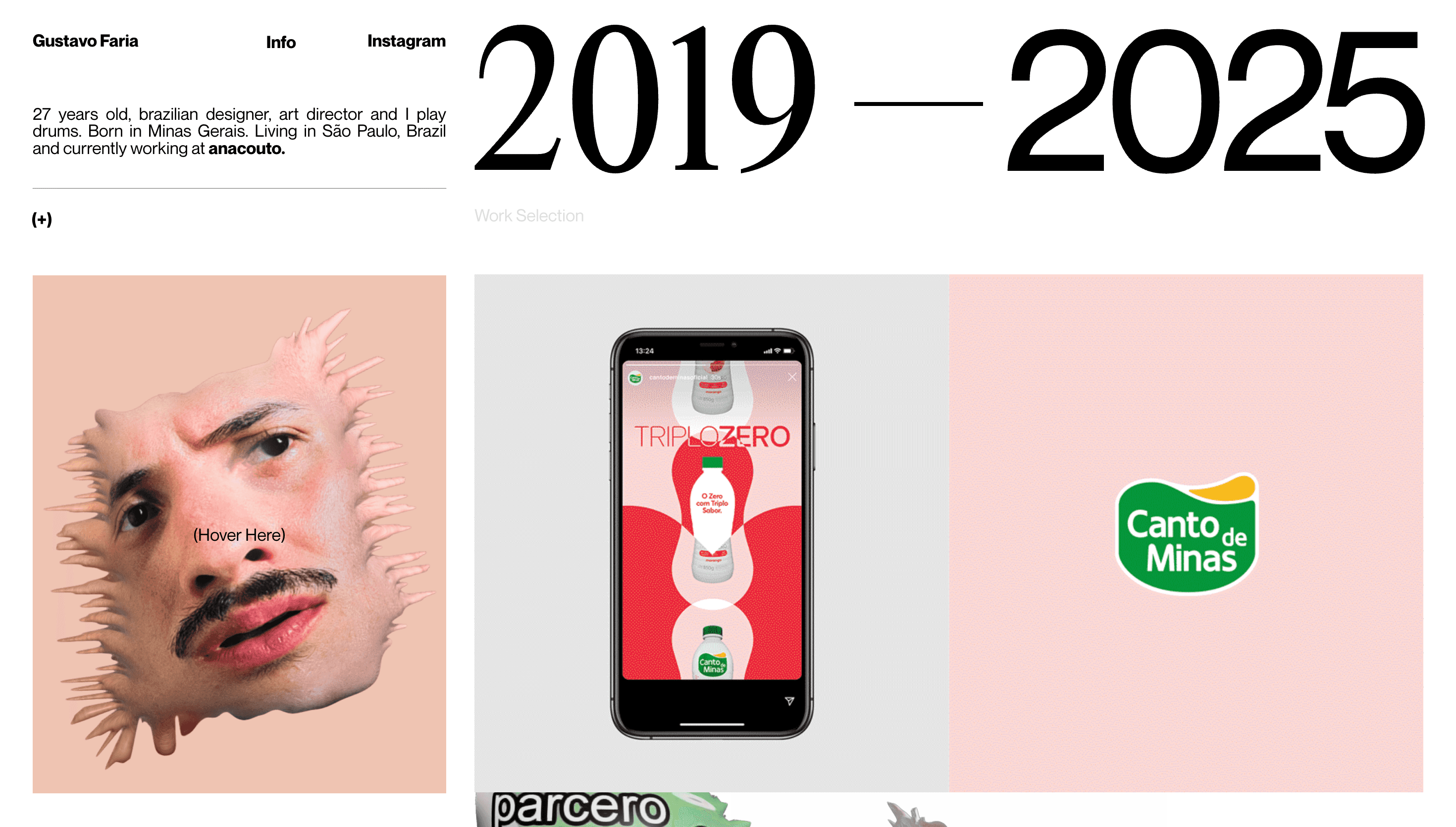 Gustavo Faria — Designer, Art website design