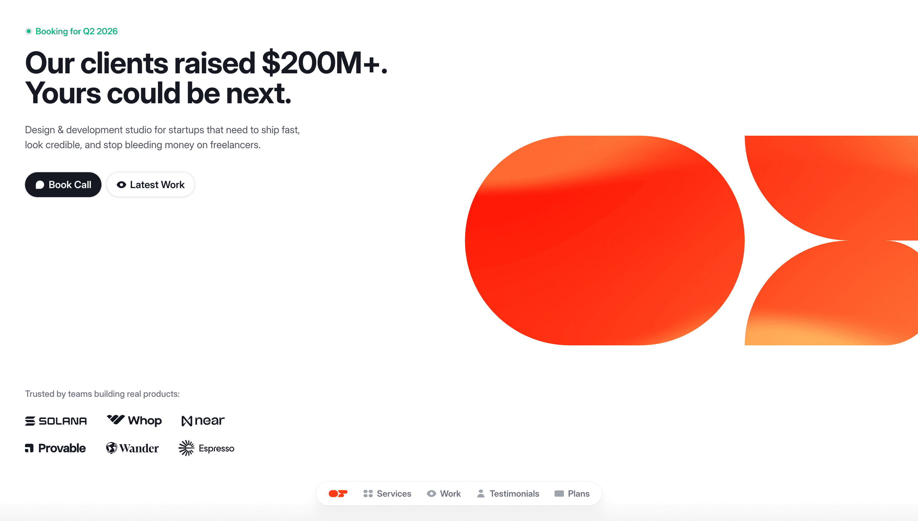 Outpace Studios — Agency, Studio website design