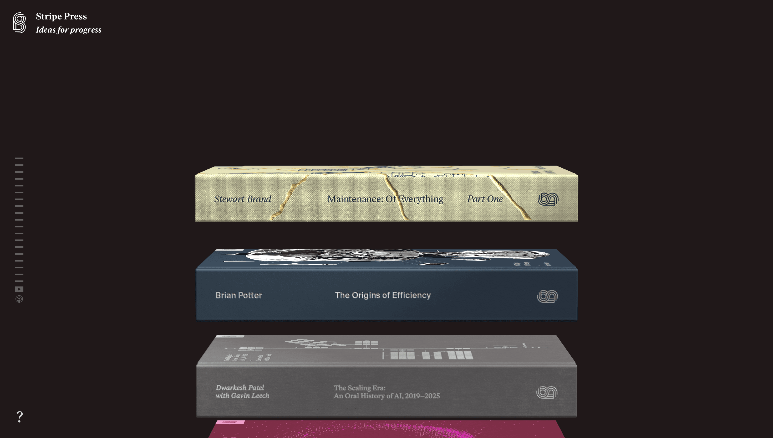 Stripe Press — Tech, Education website design