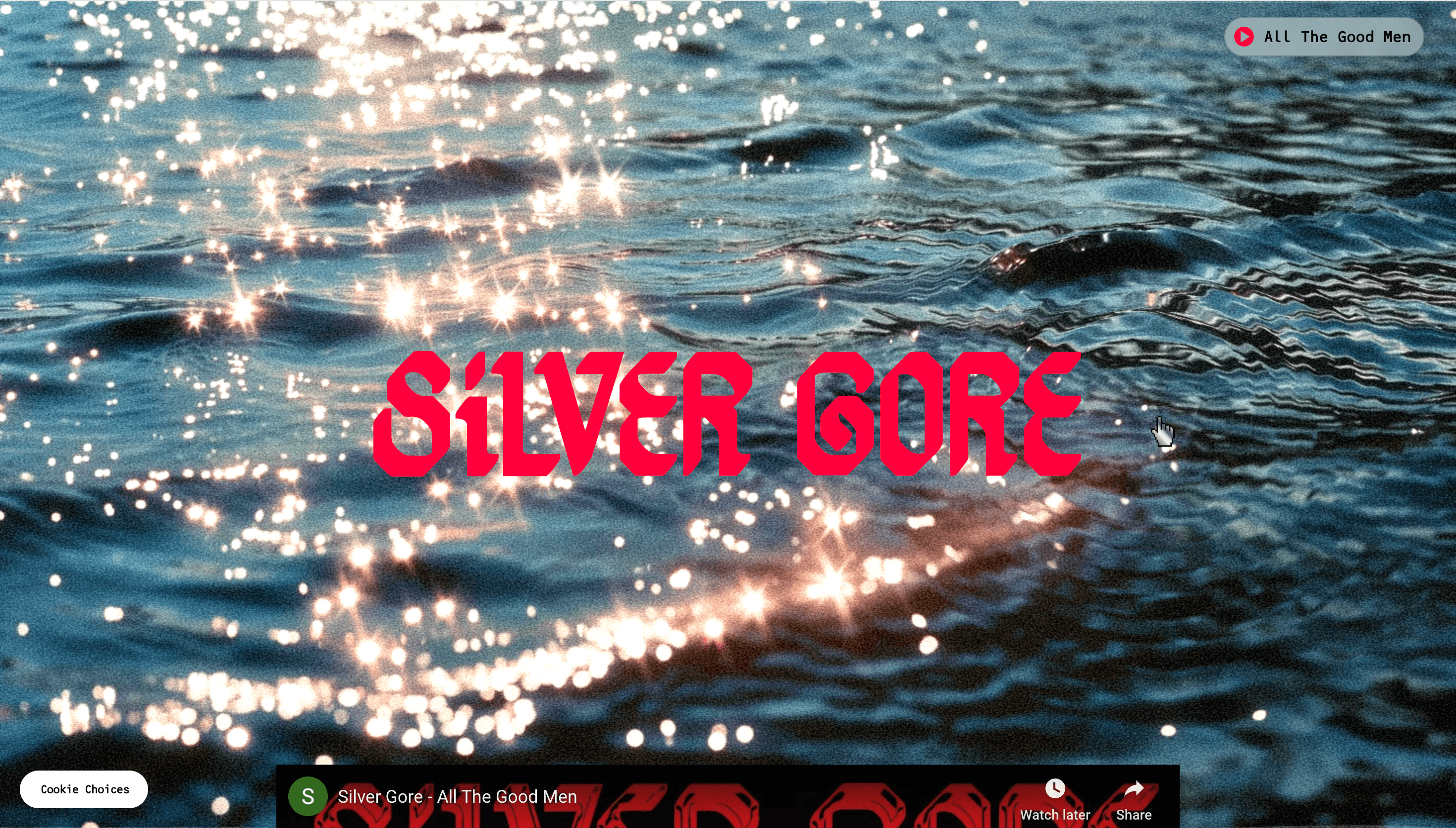 Silver Gore — Portfolio, Personal website design