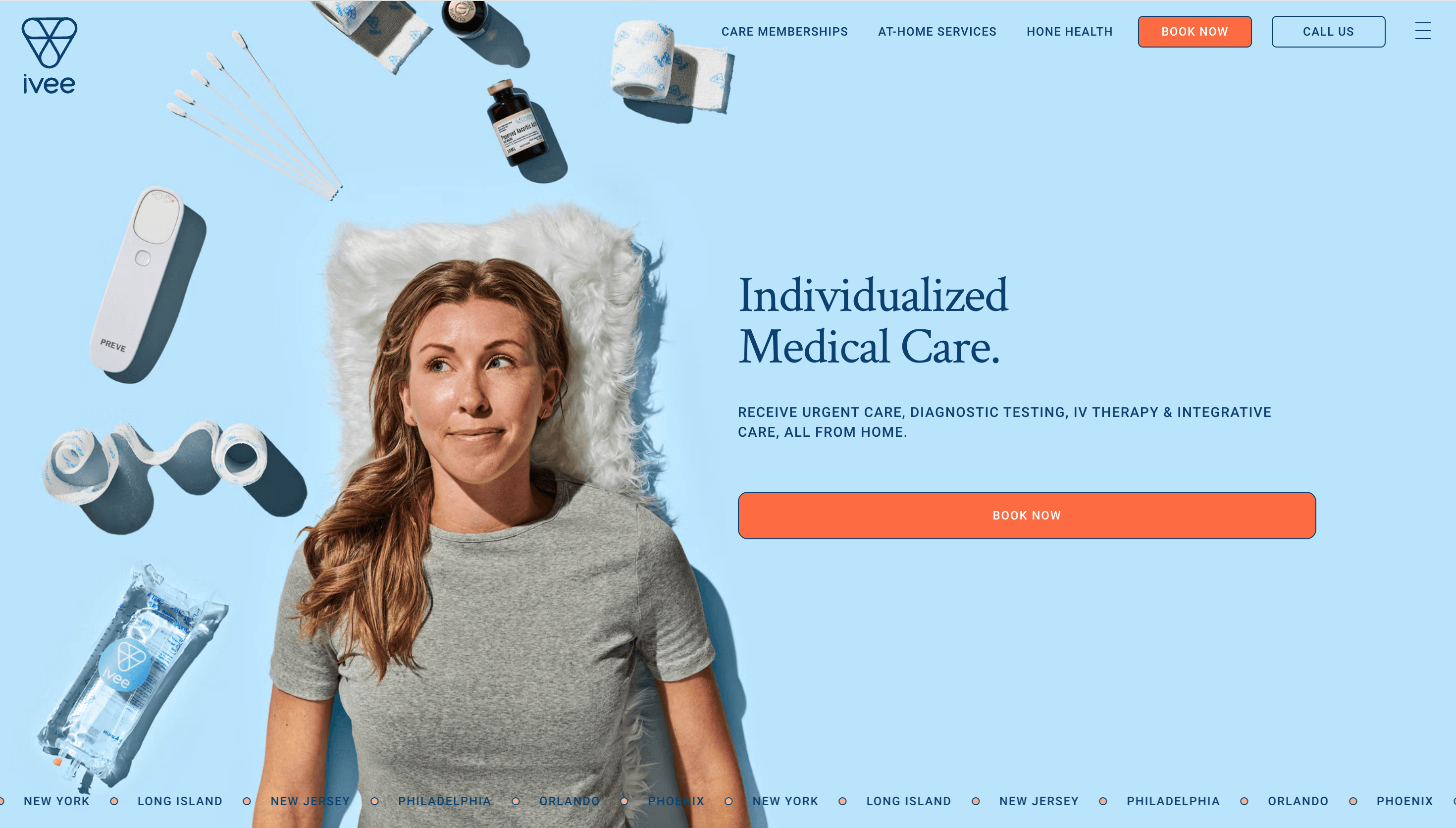 ivee — Health, App website design