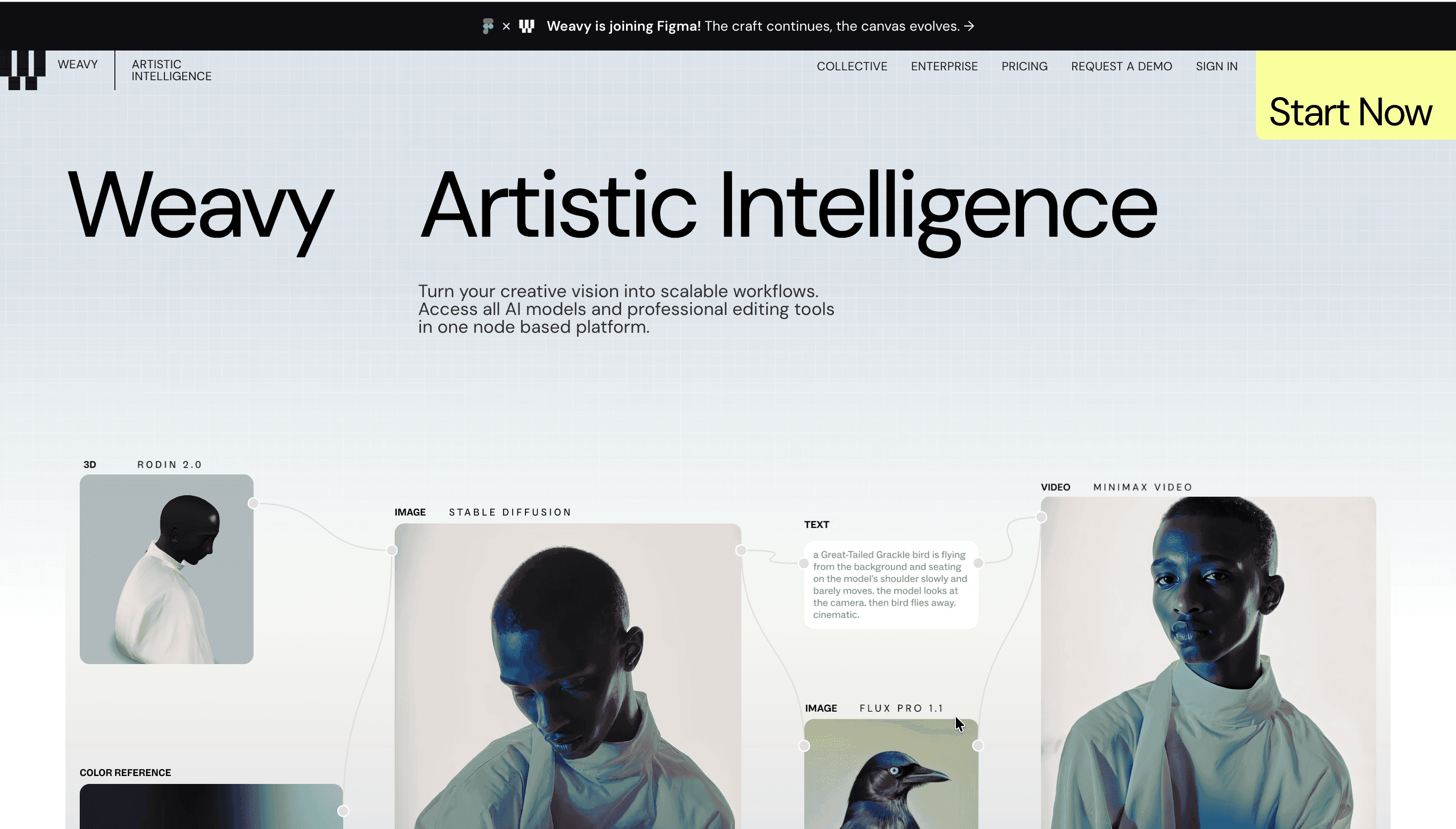 Weavy — Minimal, SaaS website design
