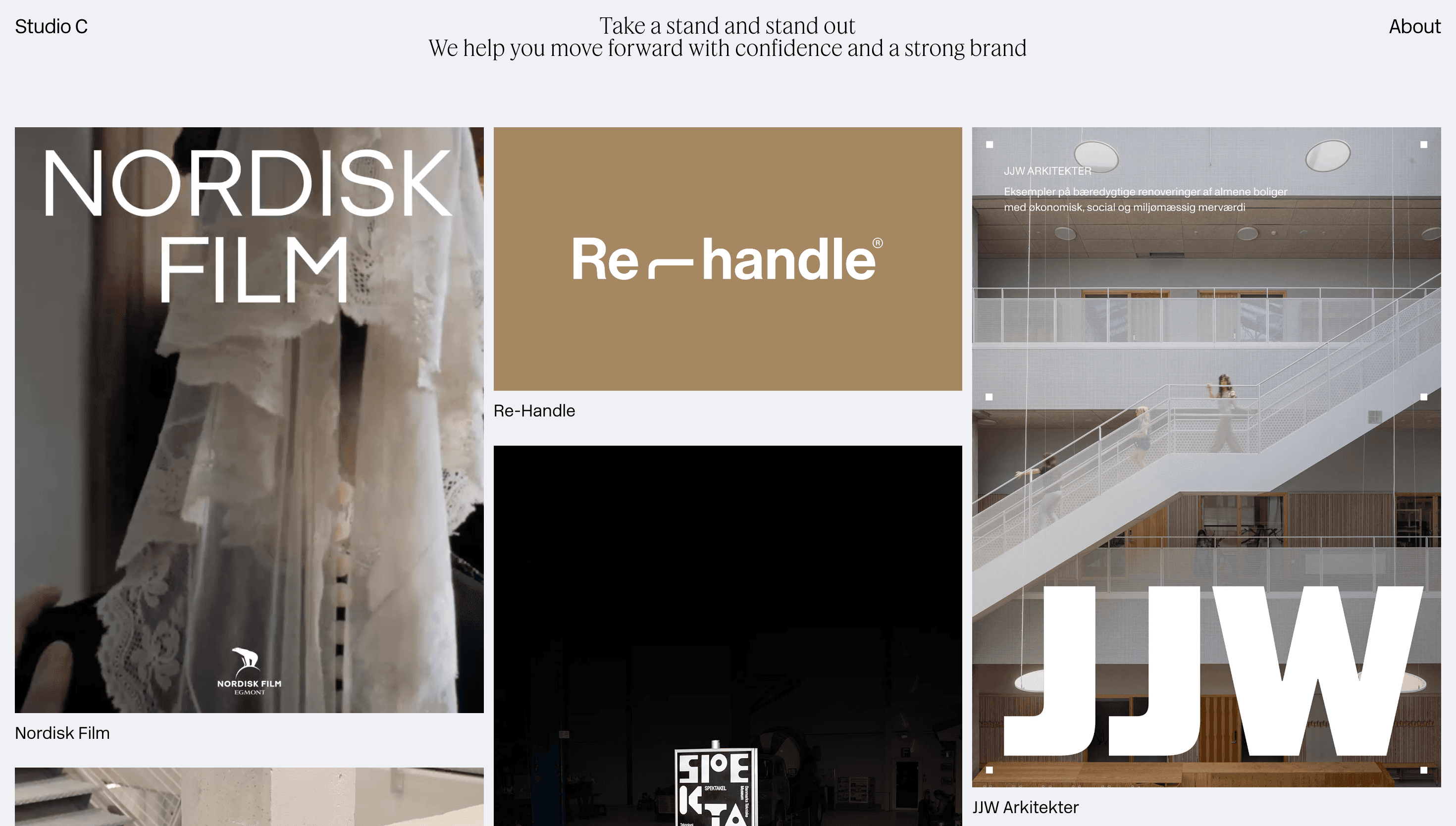 Studio C — Agency, Branding website design